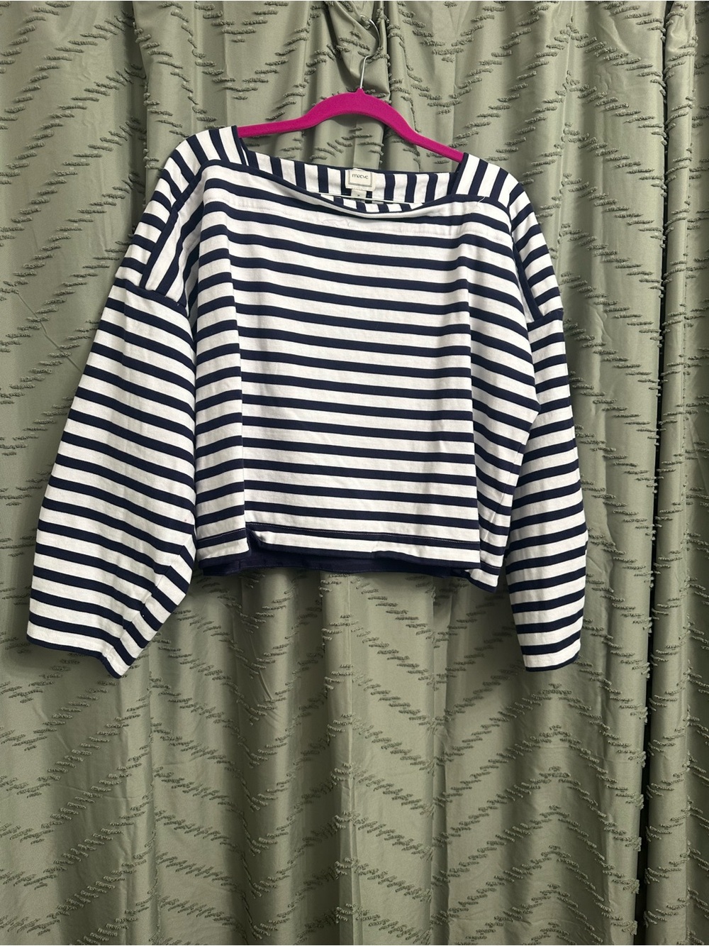 Maeve boxy oversized fit blouse t shirt top long sleeve
Striped, 100% cotton, A